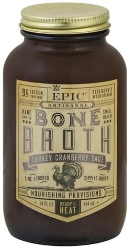 Turkey Cranberry Sage Artisanal Bone Broth, Turkey Cranberry Sage