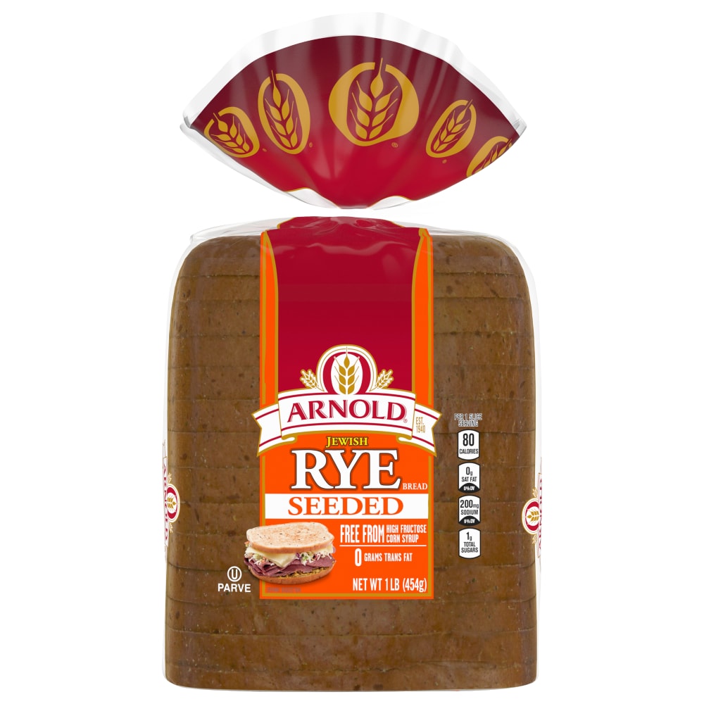 Seeded Jewish Rye Bread, Seeded