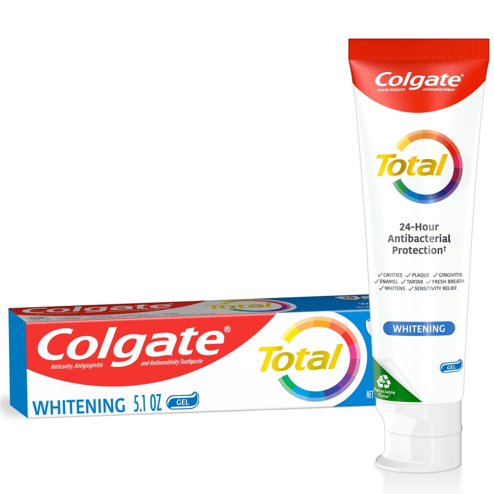 Colgate Total Whitening Toothpaste Gel - Mint - 5.1oz — UPC ...