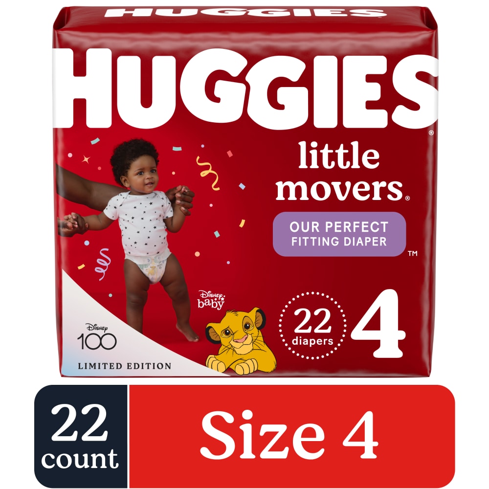 Huggies Diapers - Little Movers - Size 4 - 22 Ct