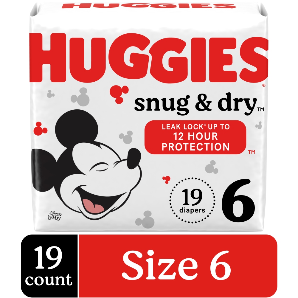 Huggies Diapers - Snug & Dry - Size 6 - 19 Ct