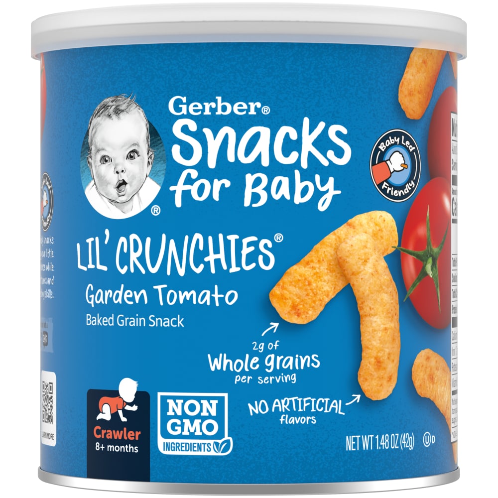 Gerber Snacks For Baby Garden Tomato Baked Grain Snack - 1.48 Ounce