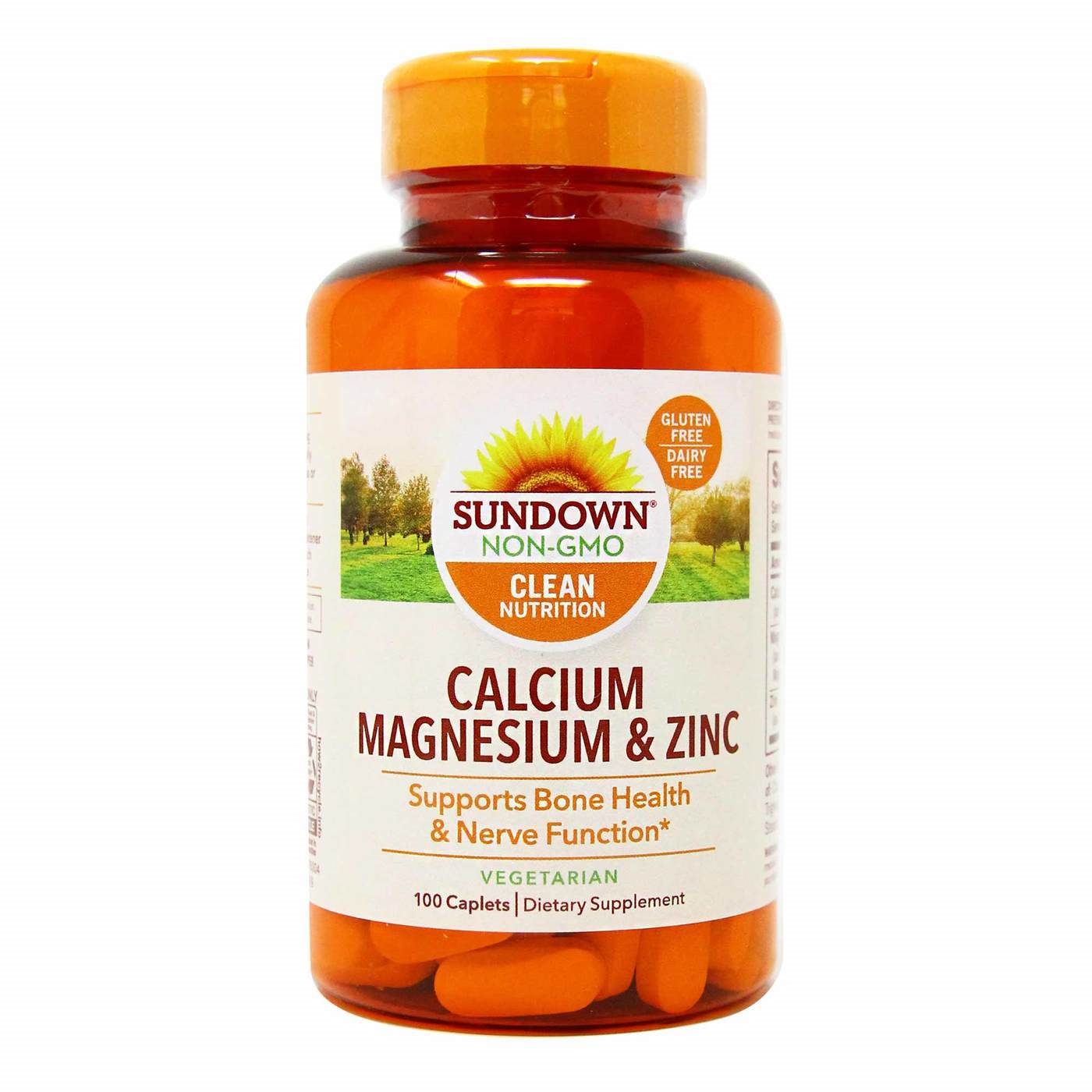 Sundown Vitamins - Calcium Magnesium & Zinc 100 Caplets