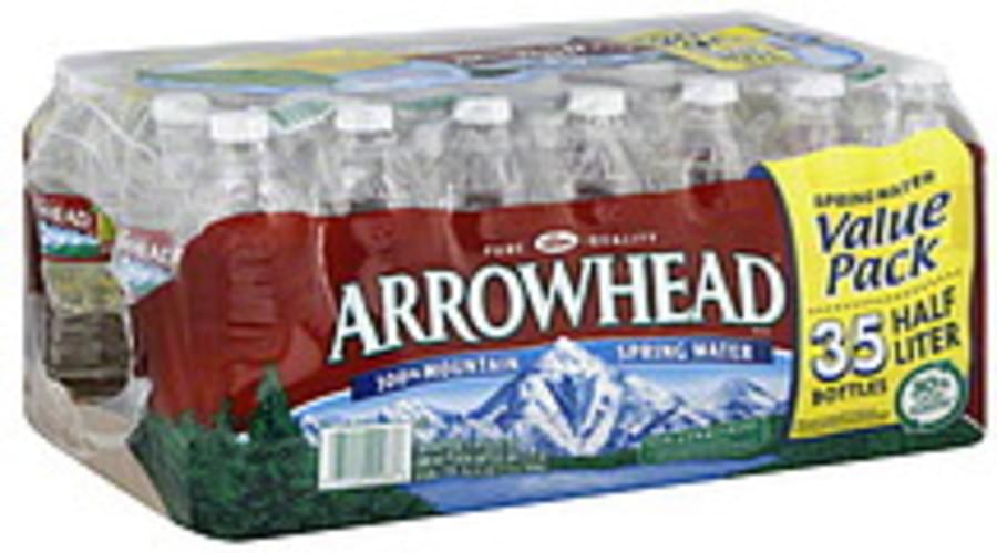 Arrowhead Natural Spring Water, 16.9 Oz Bottle, 35 Bottles/Carton