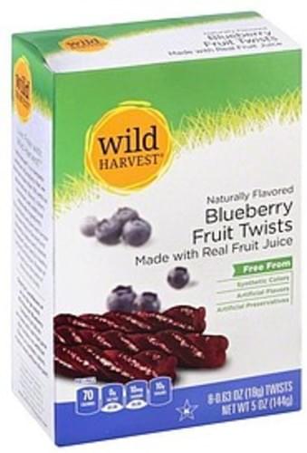Wild Harvest, Fruit Twists, Blueberry, Blueberry