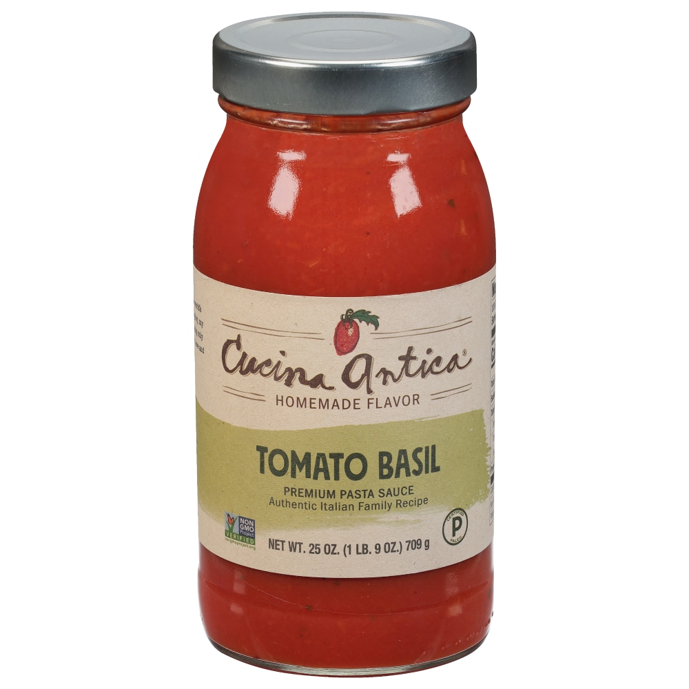 Photo of Cucina Antica Pasta Sauce, Premium, Tomato Basil 25 Oz