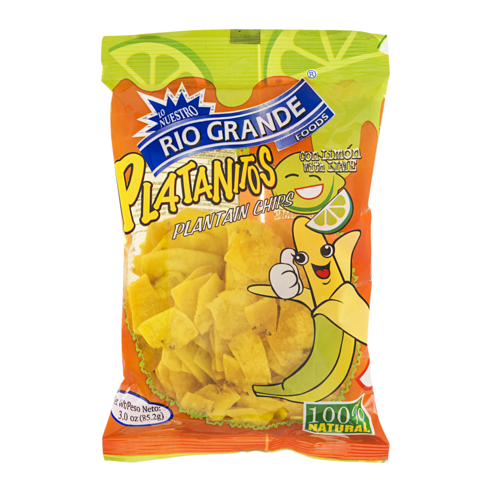 Platanitos Plantain Chips Con Limo with Lime