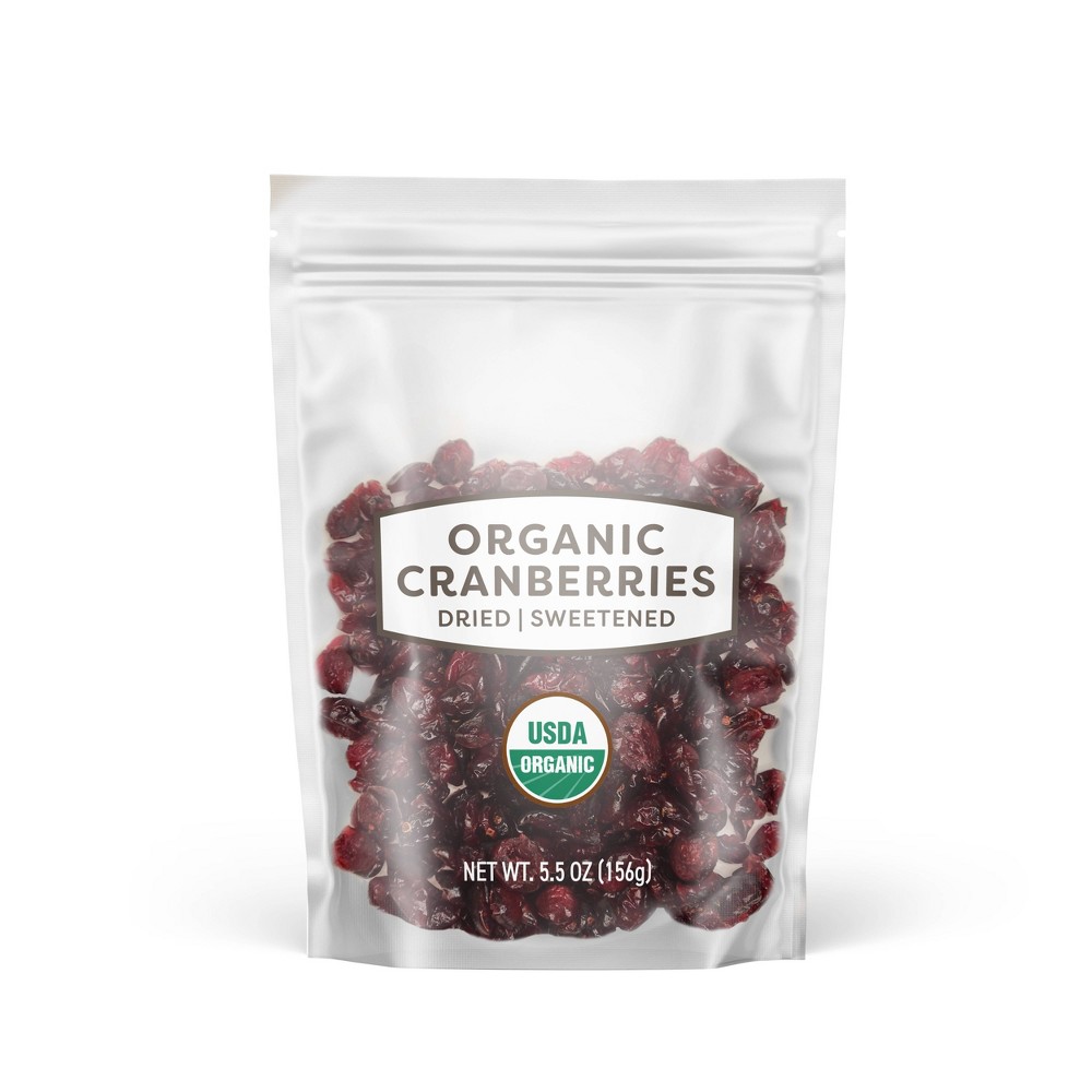 Sweetened Dried Organic Cranberries, Sweetened