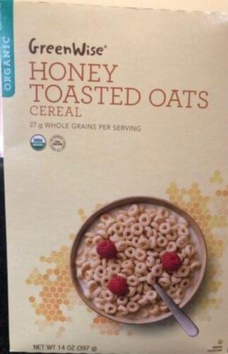 Publix GreenWise Market Honey Nut Toasted Oats Cereal - 28 G