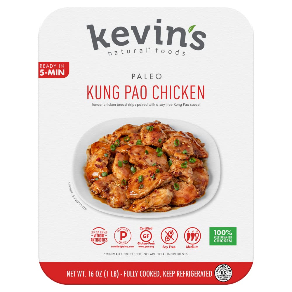 Kung Pao Chicken Tender Chicken Breast Strips Paired with a Soy-Free Kung Pao Sauce, Kung Pao