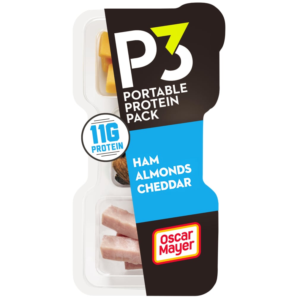 Photo of P3 Portable Protein Snack Pack With Ham, Almonds & Cheddar Cheese, 2 Oz Tray