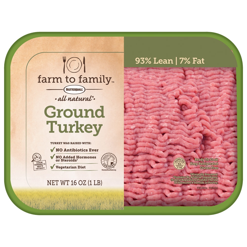 93% Lean | 7% Fat Ground Turkey