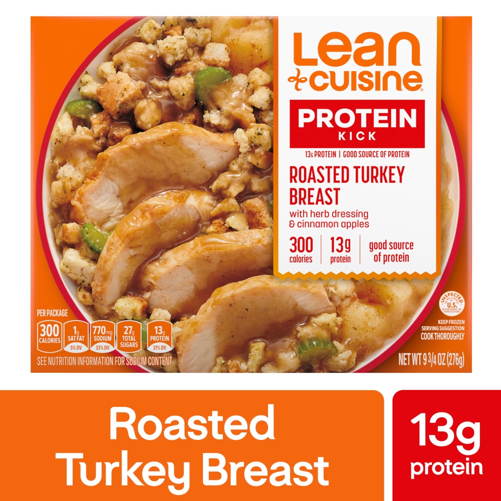 Roasted Turkey Breast with Herb Dressing & Cinnamon Apples Protein Kick, Roasted Turkey Breast