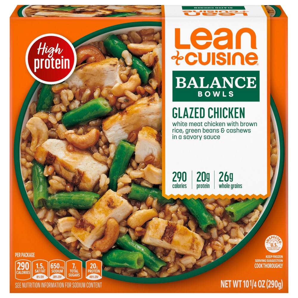 Glazed Chicken White Meat Chicken with Brown Rice, Green Beans & Cashews in a Savory, Glazed Chicken