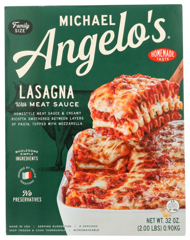 Michael Angelo's Lasagna, With Meat Sauce, Family Size