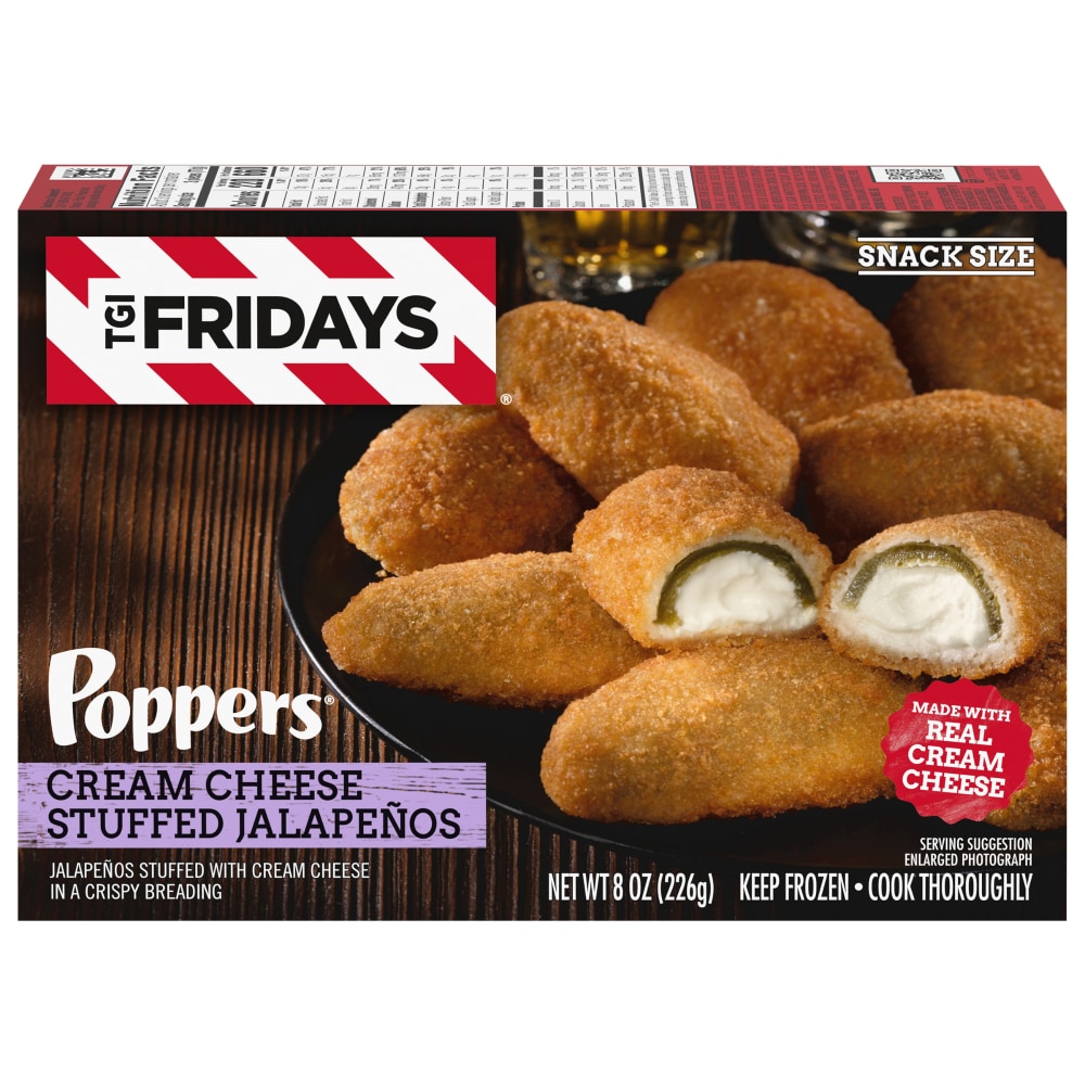Photo of TGI Fridays Frozen Appetizers Cream Cheese Stuffed Jalapeno Poppers With Raspberry Habanero Dip, 15 Oz. Box