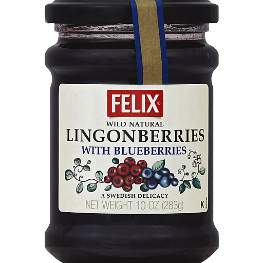 Wild Natural Lingonberries with Blueberries