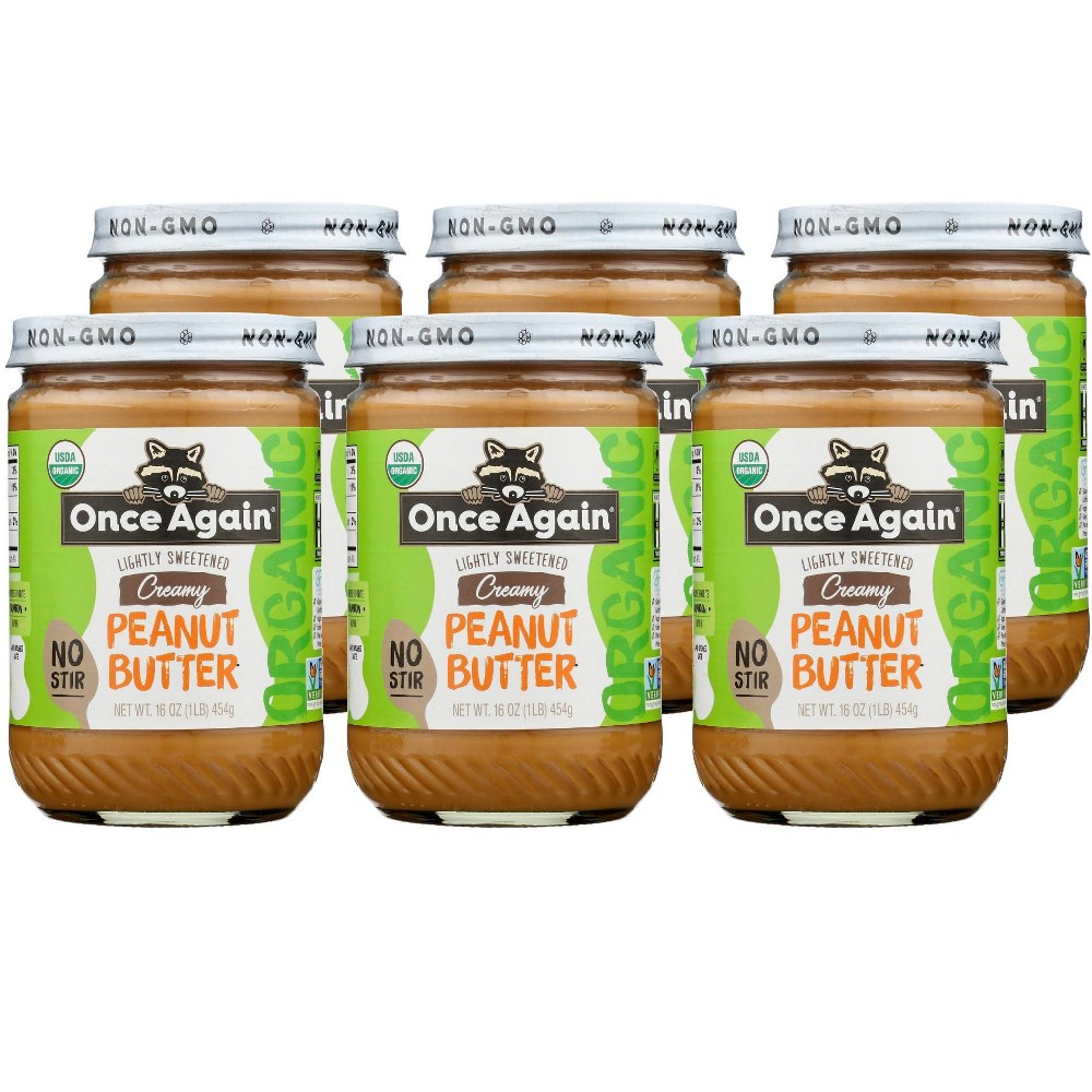 Creamy Lightly Sweetened No Stir Peanut Butter, Creamy Lightly Sweetened