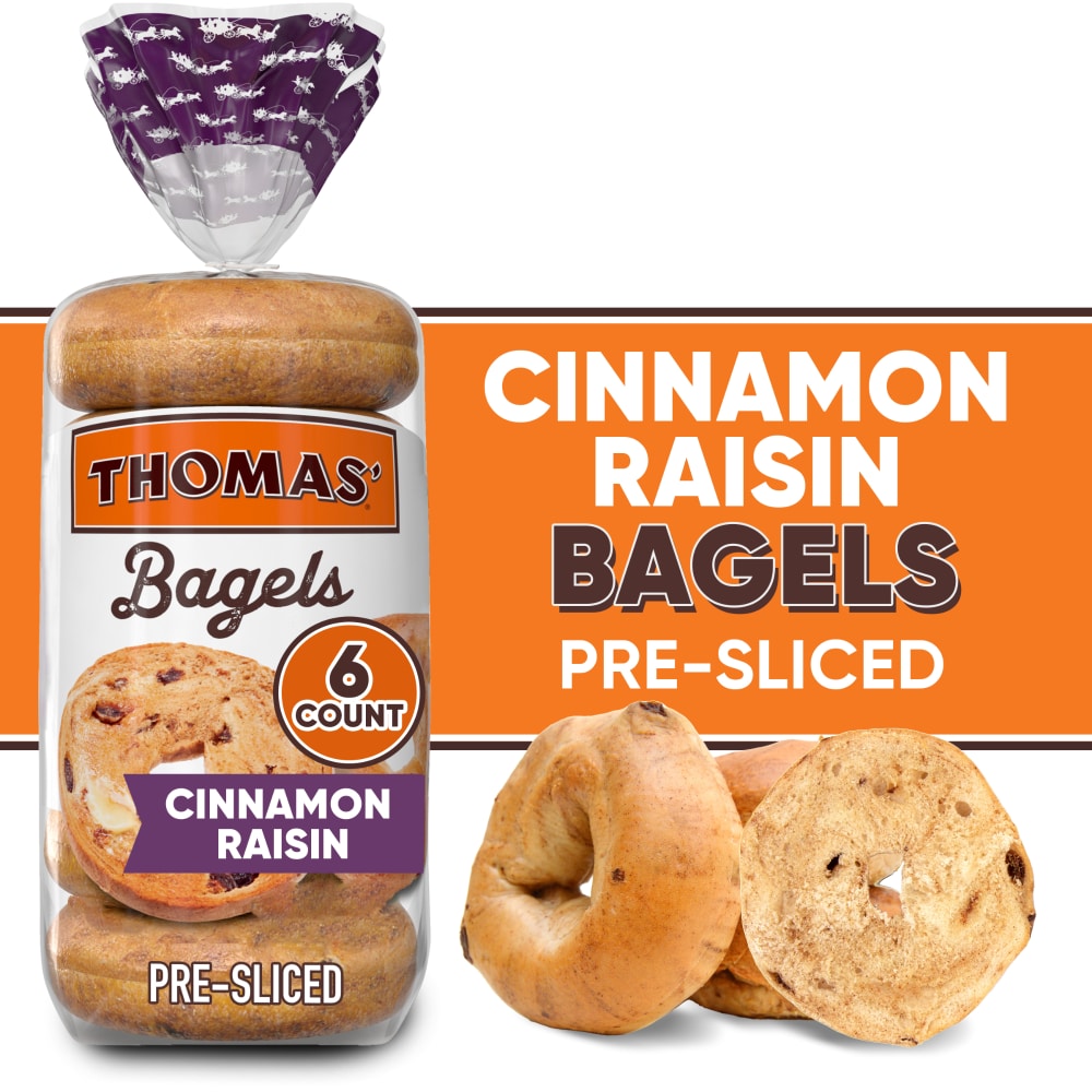 Photo of Thomas' Bagels Cinnamon Raisin Swirl