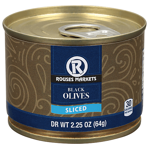 Black Sliced Olives, Black