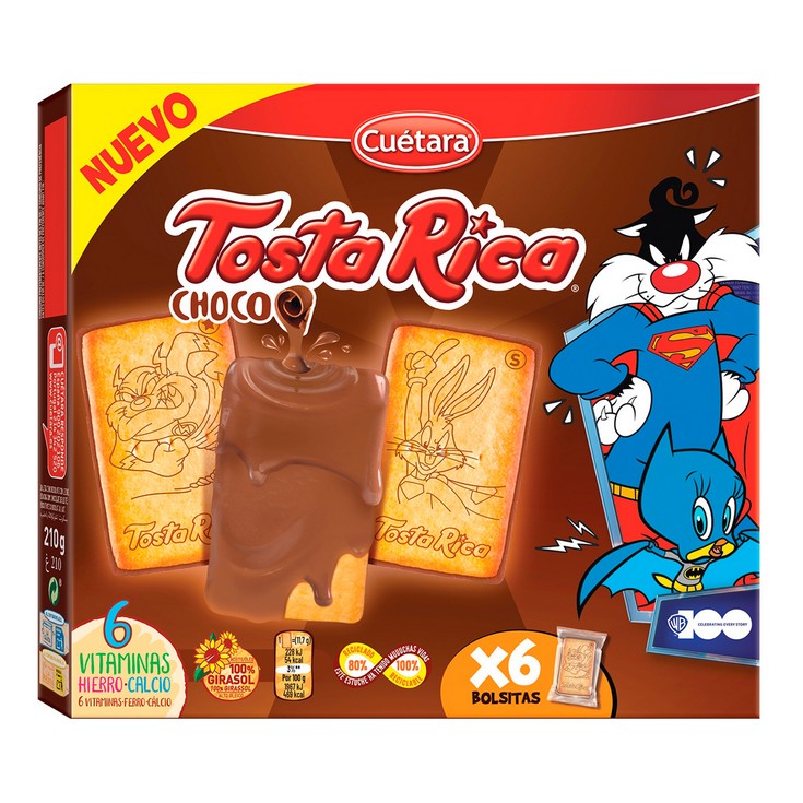TOSTARICA CHOCOLATE 210 GR.