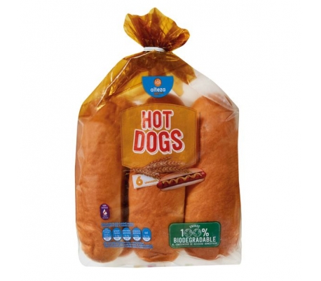 PAN HOT DOGS ALTEZA 6 UN 330 GR
