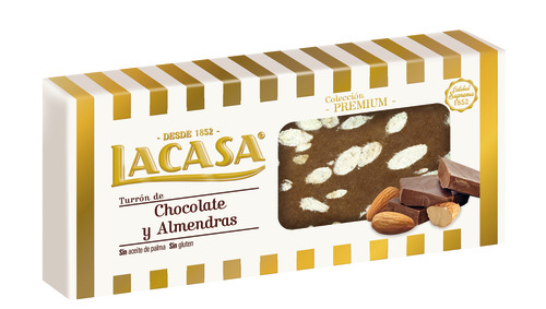 TURRON PRALINE CHOCO-ALMD.LACASA 250 GR