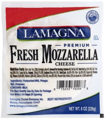 Lamagna, Premium Fresh Mozzarella Cheese