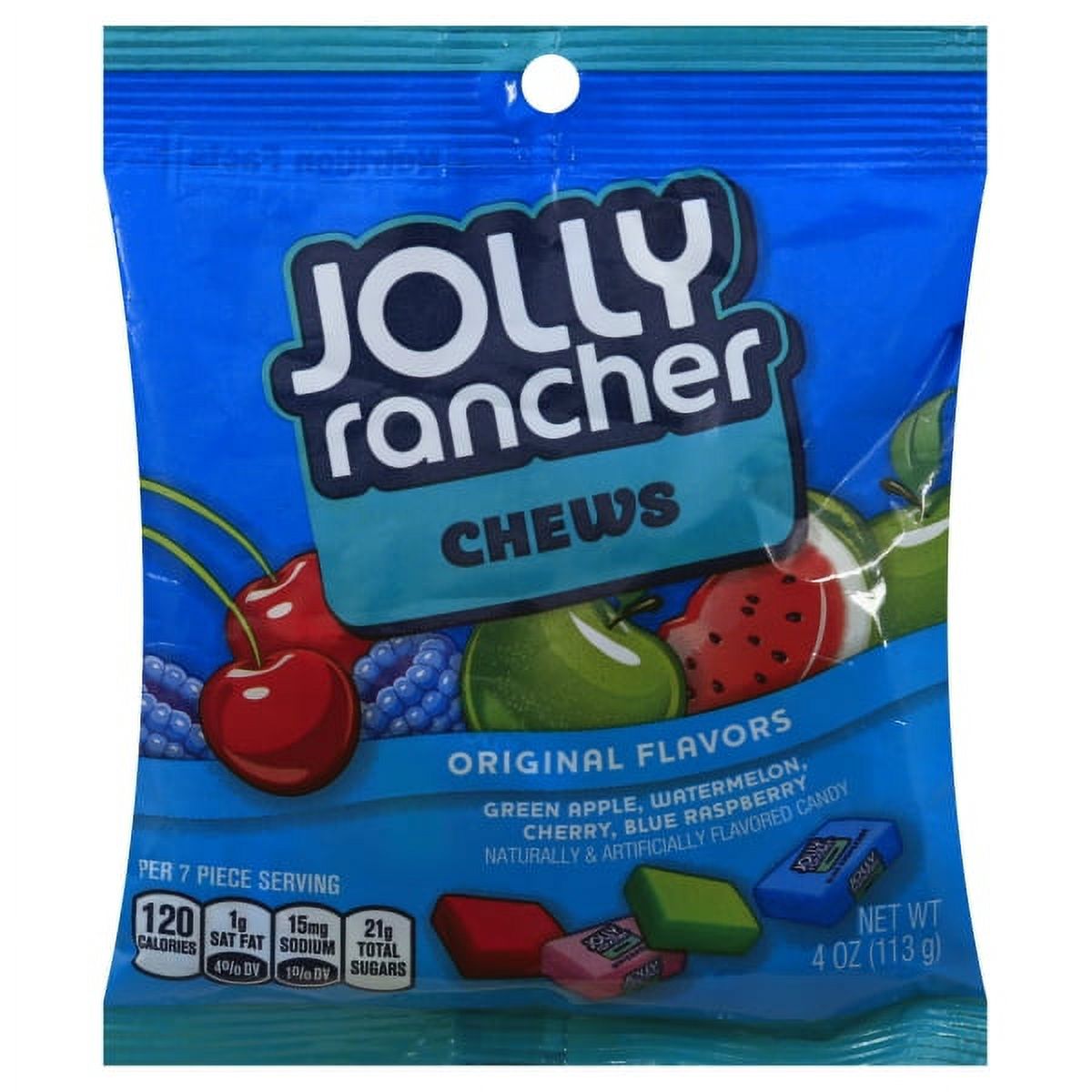 Original Flavors Chews, Green Apple, Watermelon, Cherry, Blue Raspberry