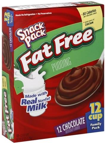 Snack Pack, Pudding Cups, Chocolate, Chocolate