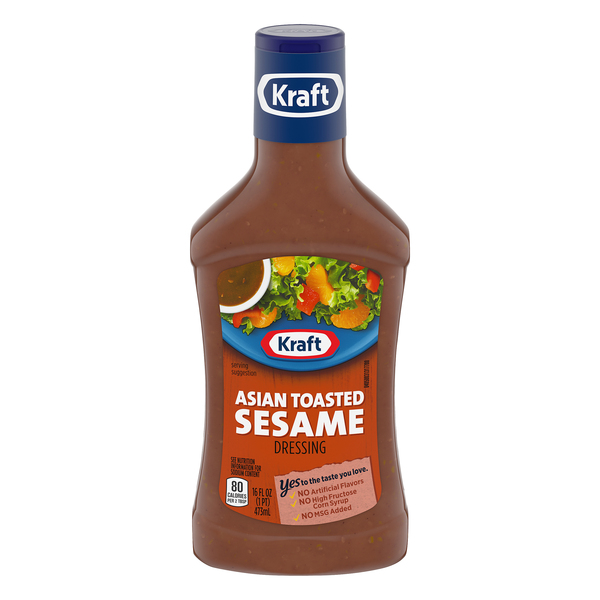 Photo of Kraft Asian Toasted Sesame Salad Dressing, 16 Fl Oz Bottle