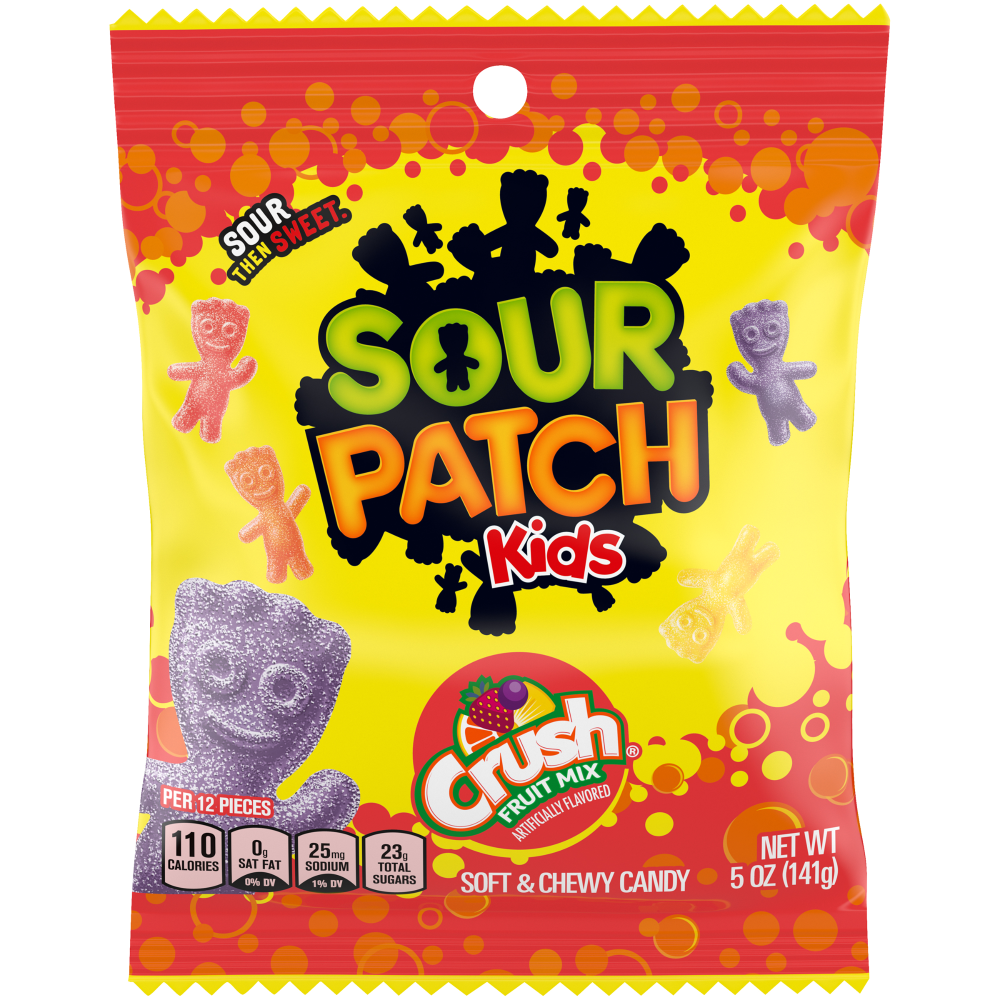 Photo of Sour Patch Kids Crush Fruit Mix Soft & Chewy Candy - 5-oz. Bag