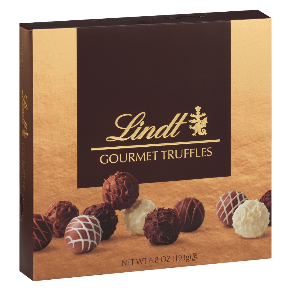 Photo of Lindt Gourmet Truffles Assorted Chocolate Candy Gift Box, 6.8 Oz