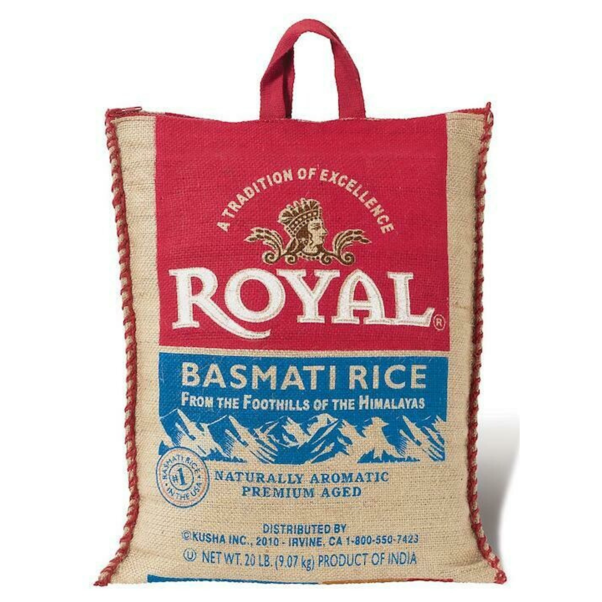 Photo of Royal White Basmati Rice, 20 Pound Bag