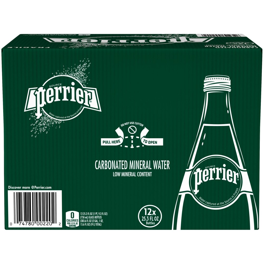 Perrier Sparkling Natural Mineral Water Bottles