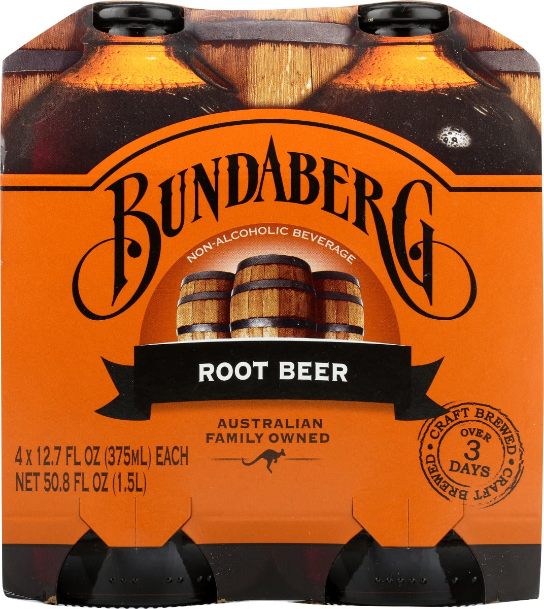 Bundaberg Root Beer, 12.7 Fl Oz, 4 Count