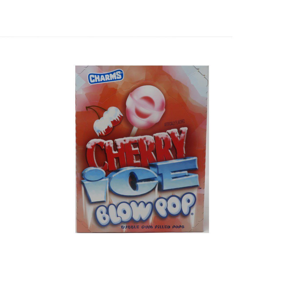 Charms Blow Pop Cherry Ice Lollipops