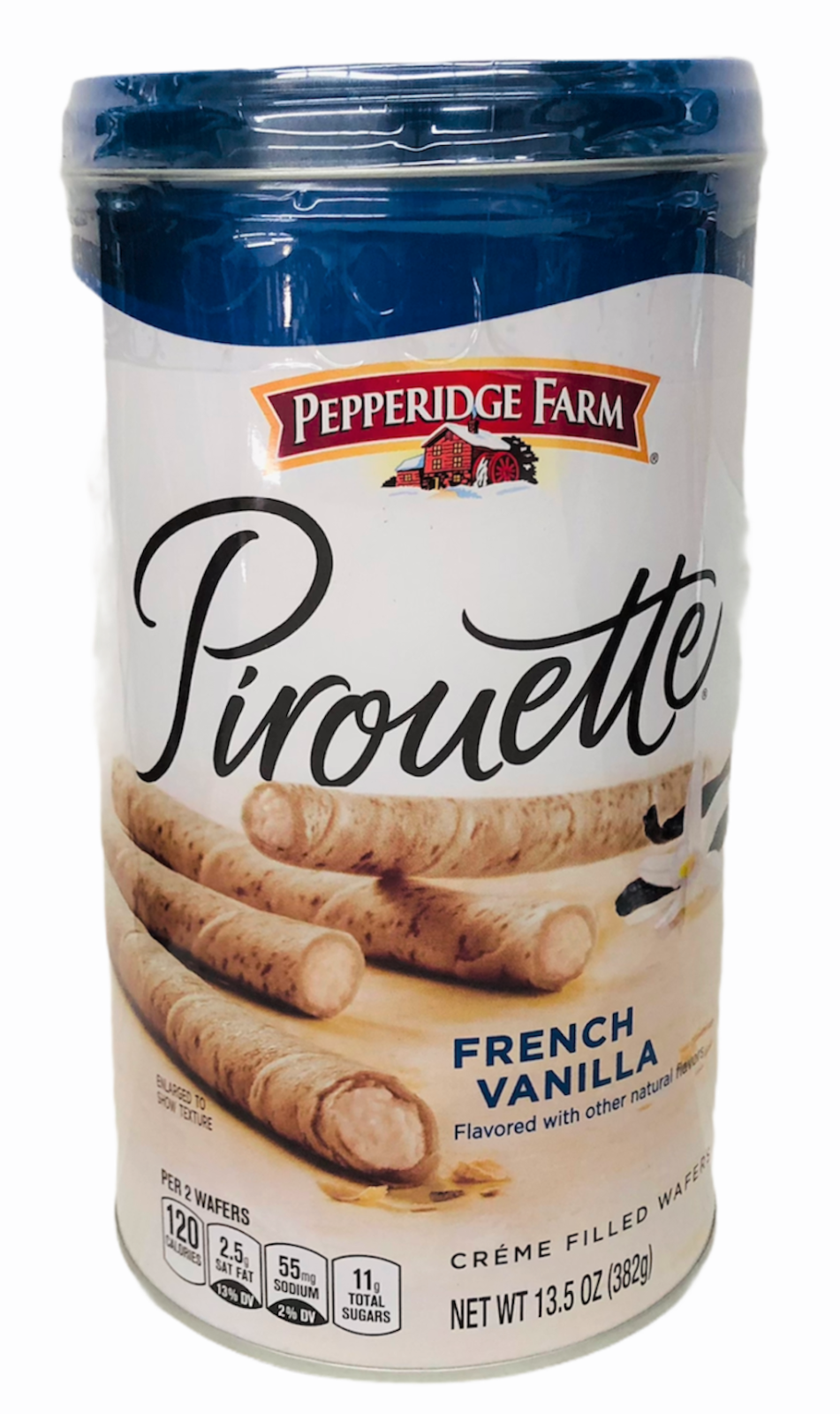 Photo of Pepperidge Farm Pirouette Cookies French Vanilla Crème Filled Wafers 13.5 Oz Tin