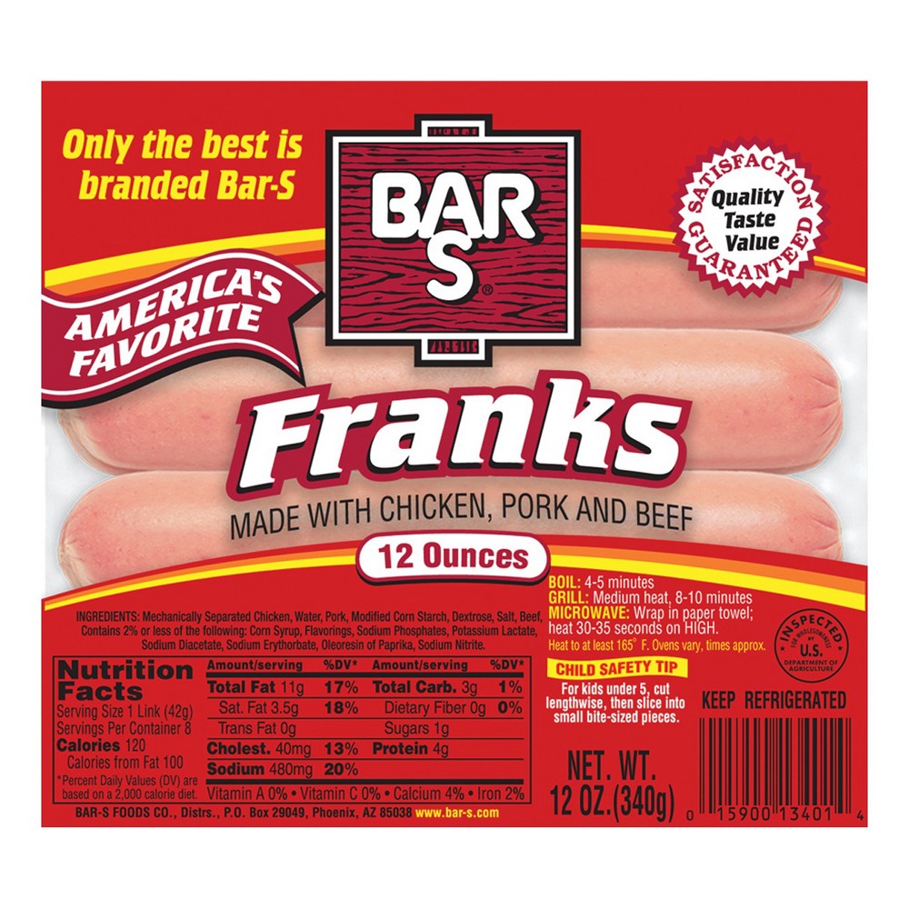 Photo of Bar S Classic Franks - 12oz