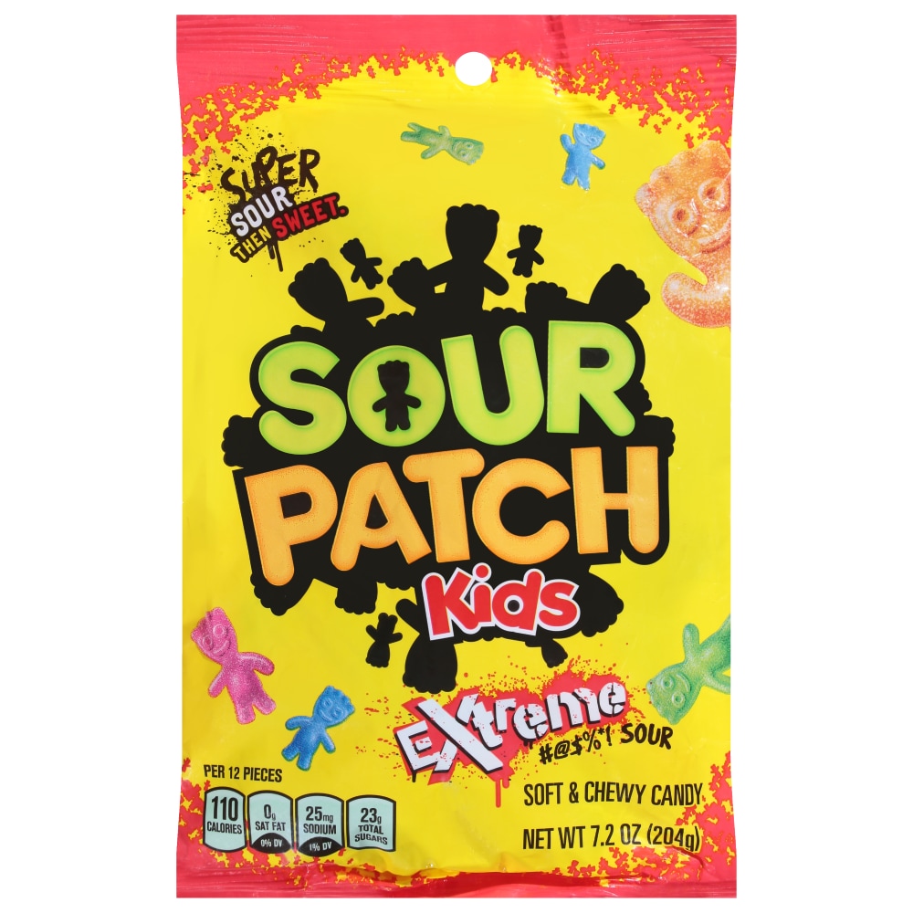 Sour Patch Extreme Soft Candy Extreme Fat Free12X7.2 Oz
