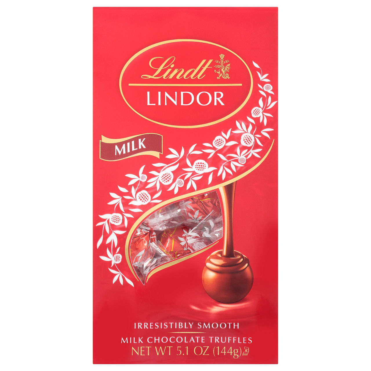 Photo of Lindt Lindor Milk Chocolate Truffles, 3.5 Ounce Bag