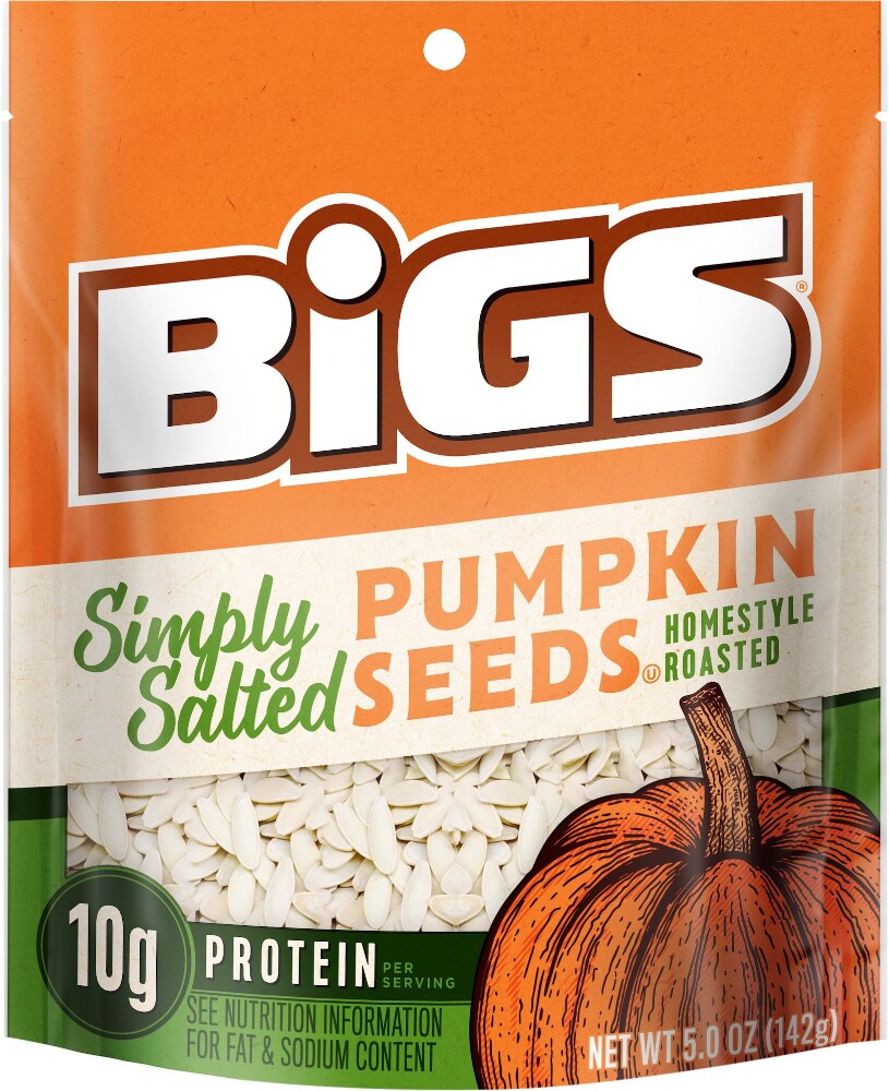 Photo of Bigs Simply Salted, Homestyle Roast Pumpkin Seeds - 5 Oz