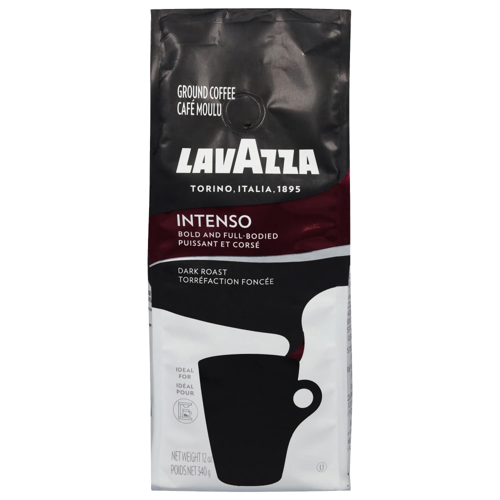 Photo of Lavazza Intenso Ground Coffee Blend, Dark Roast, 12-Ounce Bag