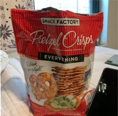Everything Thin, Crunchy Pretzel Crackers, Everything