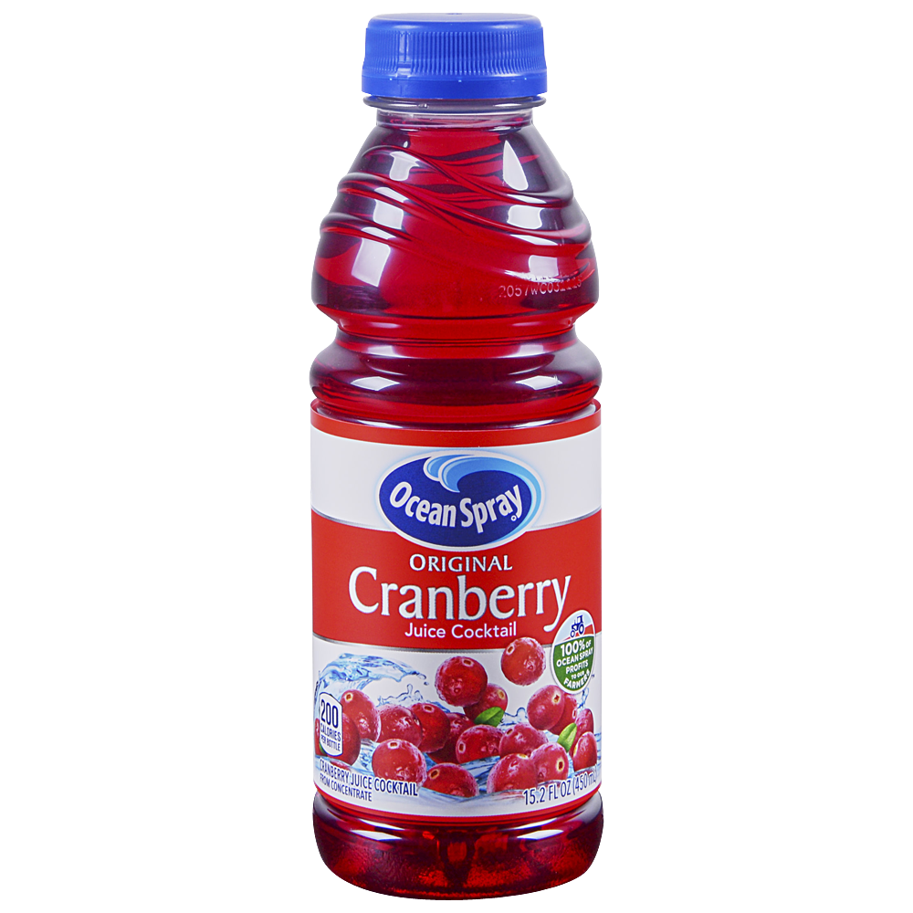 Ocean Spray Cranberry Juice Cocktail 15.2 Fluid Ounce Plastic Bottle