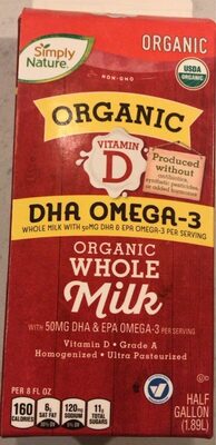 Organic Whole Milk with Dha & Omega-3