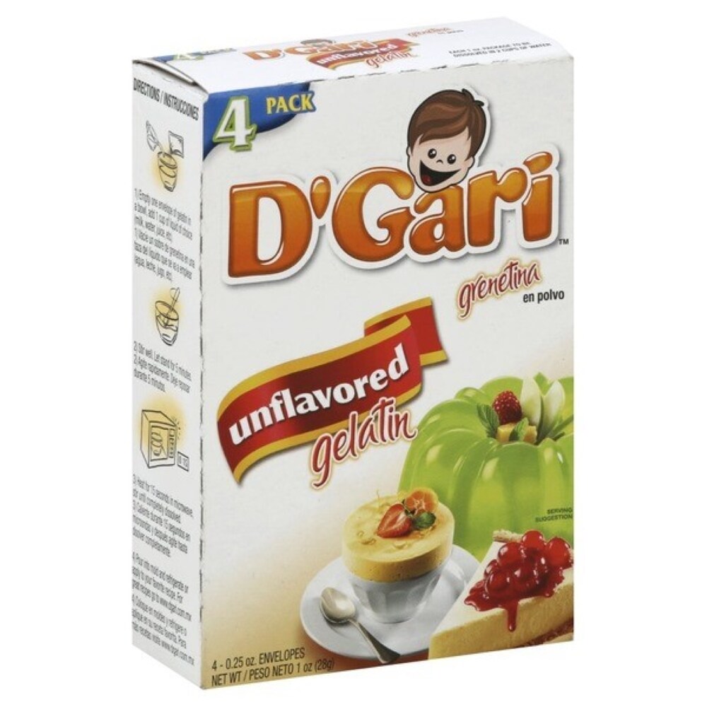 Photo of D'Gari Gelatin, Unflavored, 4 Pack