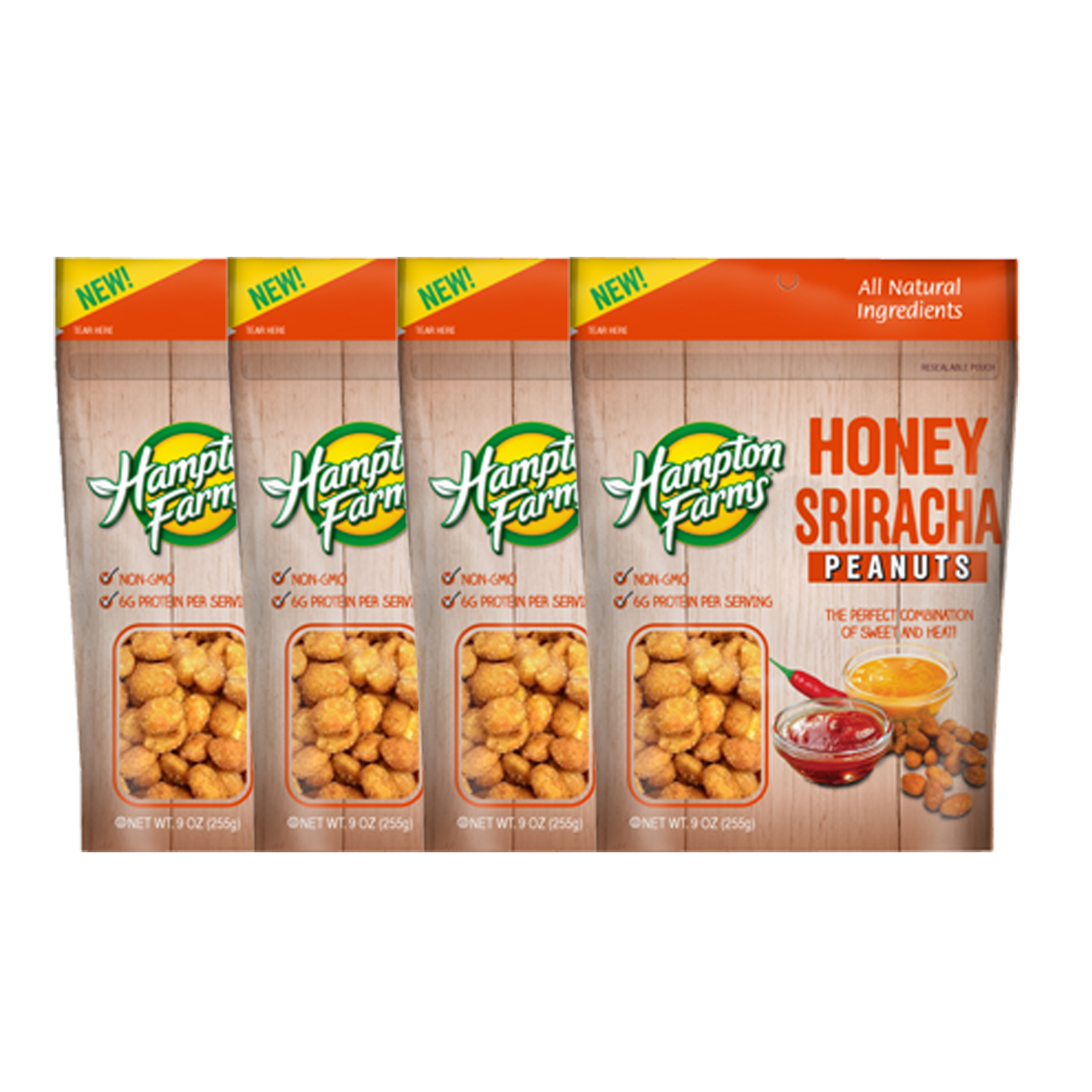 Honey Sriracha Peanuts