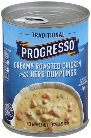 Progresso Traditional Creamy Roasted Chicken with Herb Dumplings Soup