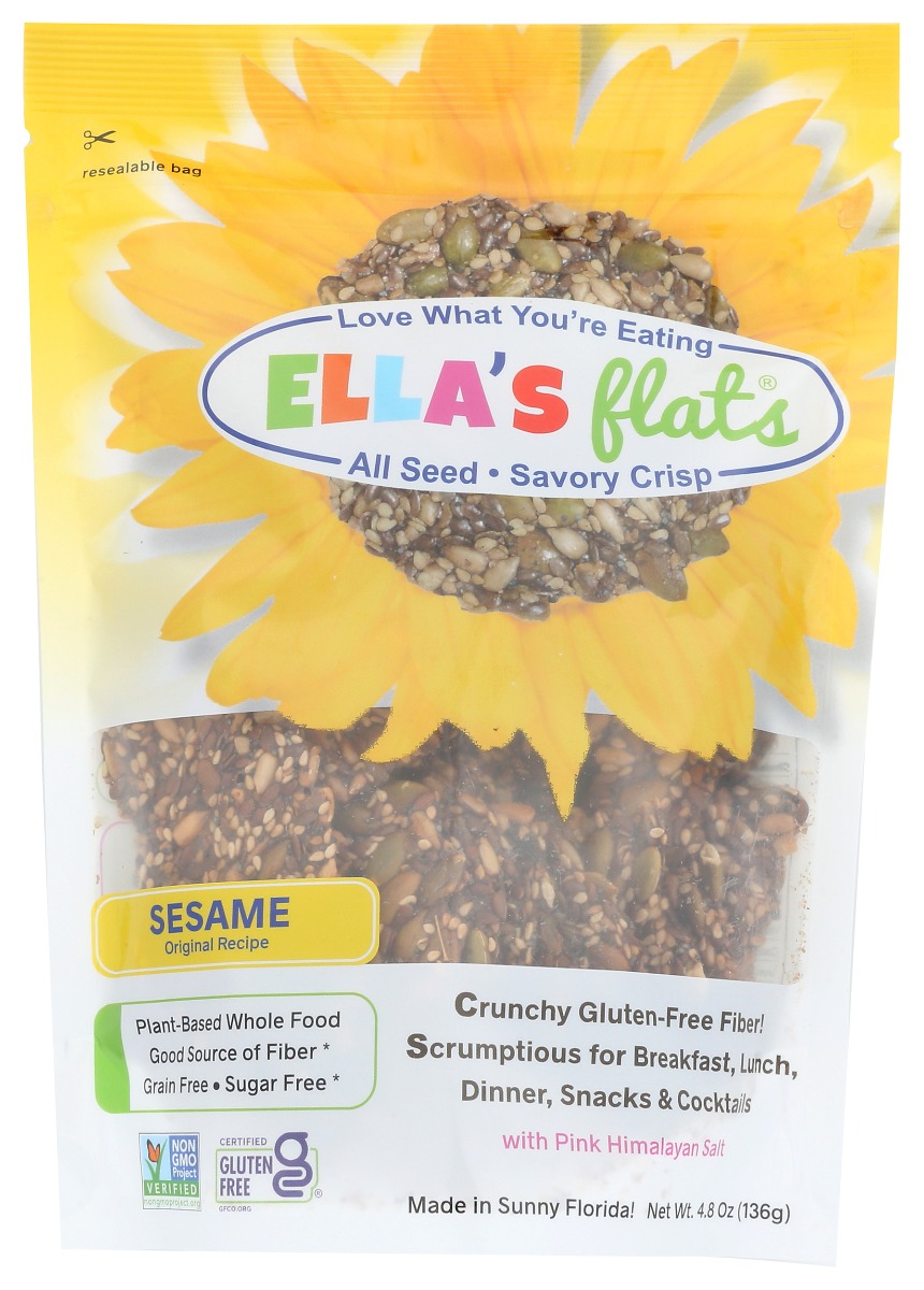 Ella's Flats Sesame Savory Crisp 6 Oz